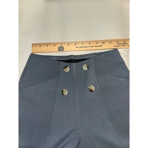 BetaBrand Atlantic Dress Pant Yoga Pants Sailor Wide Leg Gray S - Picture 3 of 5